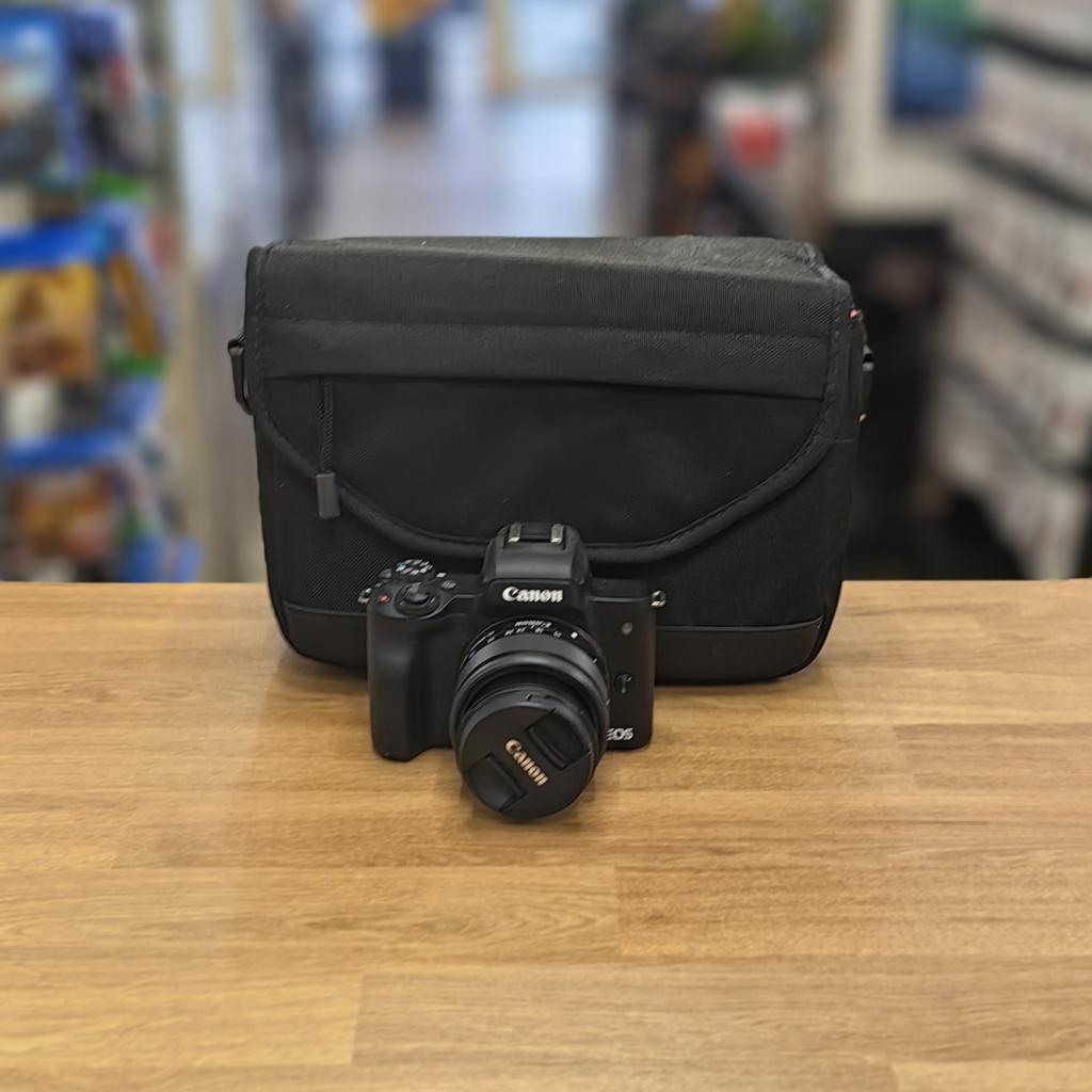 Canon EOS M50 15-45MM Digitale Camera | Zwart - Netjes, Audio, Tv en Foto, Fotocamera's Digitaal, Canon, Zo goed als nieuw, Support@canon.com