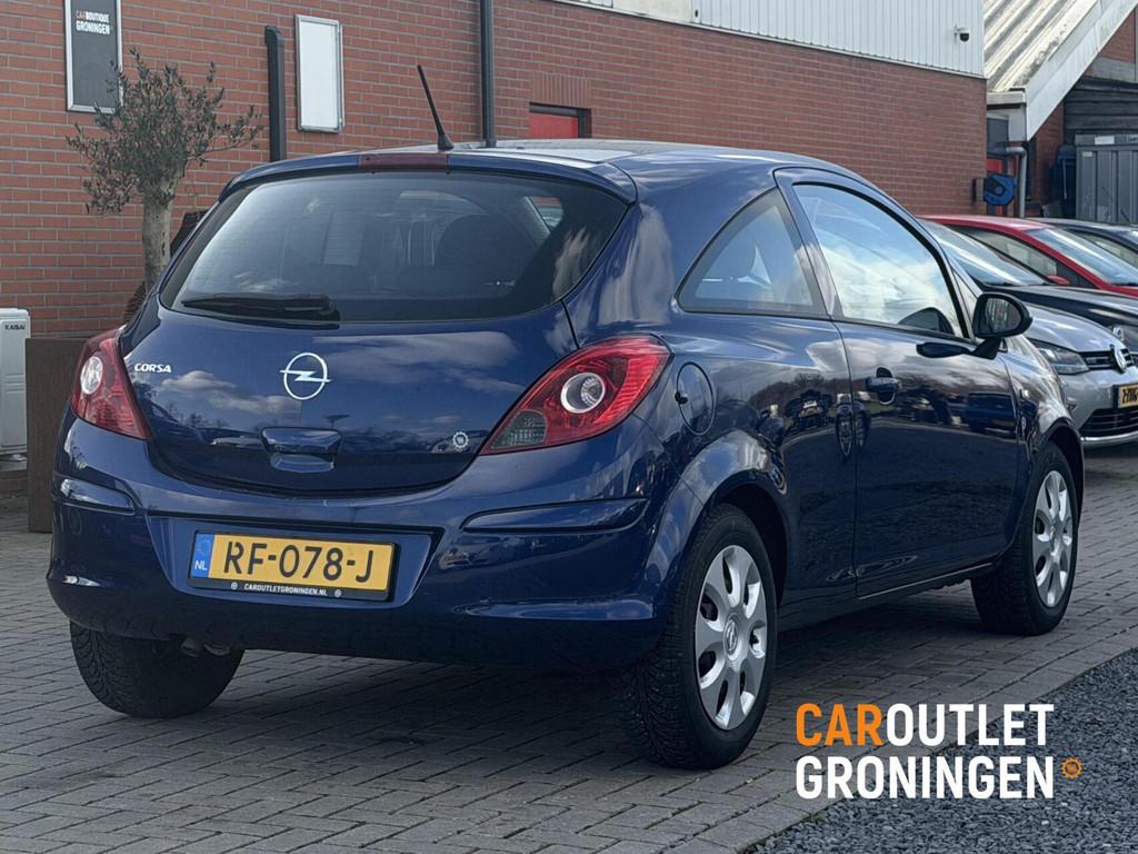 Opel Corsa 1.2-16V Business | AIRCO | 2e EIGENAAR | NWE APK, Voorwielaandrijving, Zwart, Blauw, 1229 cc