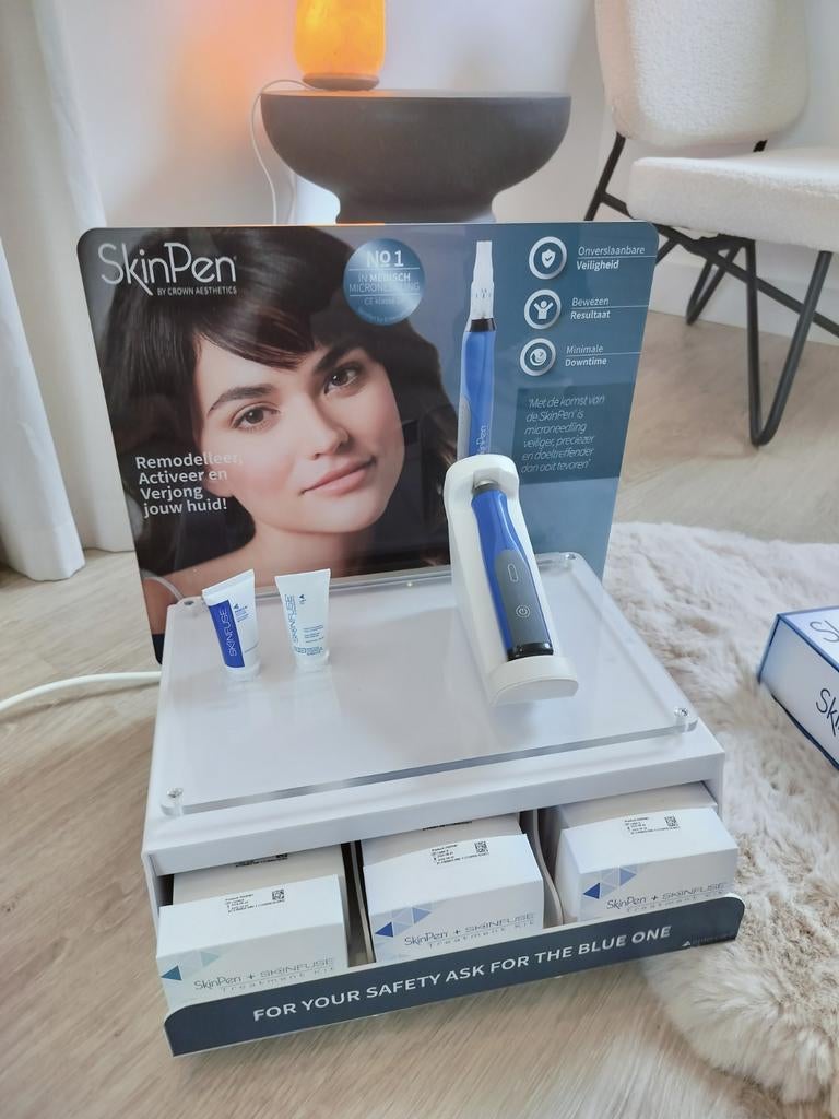 Skinpen Microneedling Apparaat Compleet, Ophalen of Verzenden, Zo goed als nieuw, Gehele gezicht