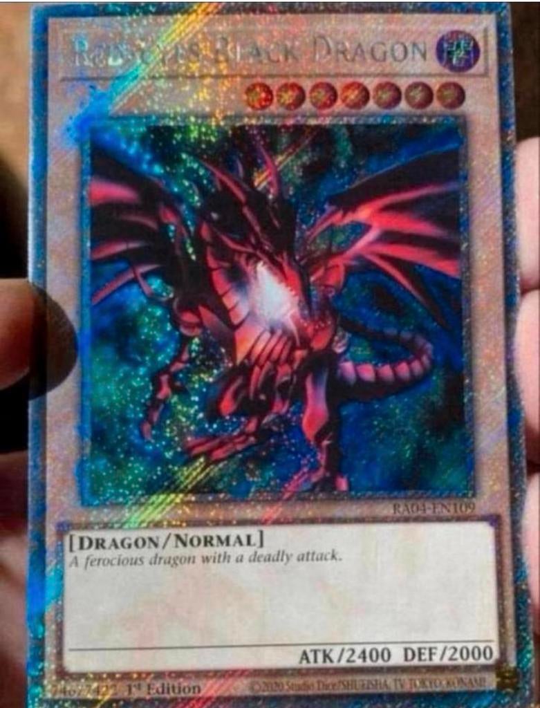 Yu-Gi-Oh! Red Eyes Black Dragon RA04 1st Edition !, Hobby en Vrije tijd, Verzamelkaartspellen | Yu-gi-Oh!, Ophalen of Verzenden