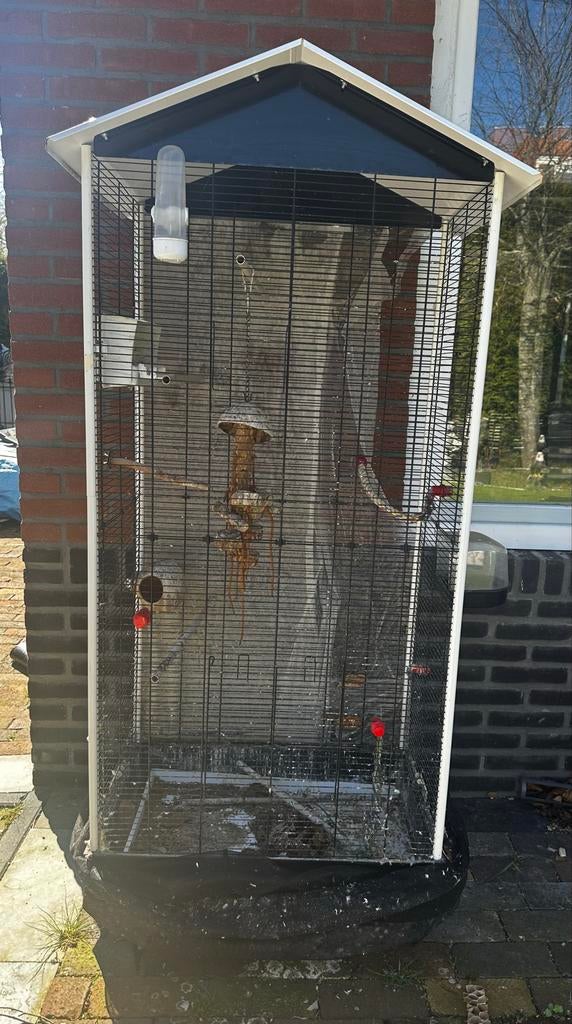 Vogelkooi, Ophalen, Zo goed als nieuw, Metaal, Vogelkooi