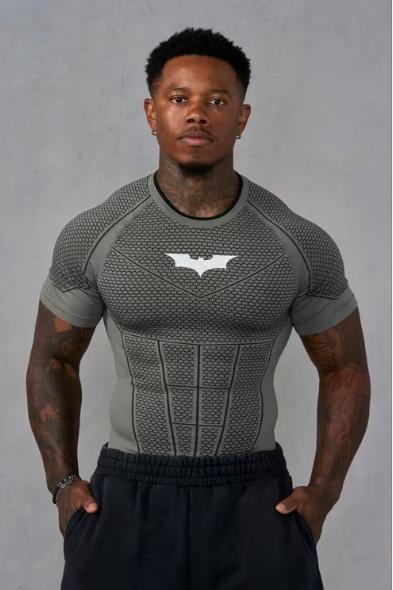 YoungLA Batman compression shirt Grey green size L, Ophalen of Verzenden, Nieuw, Youngla