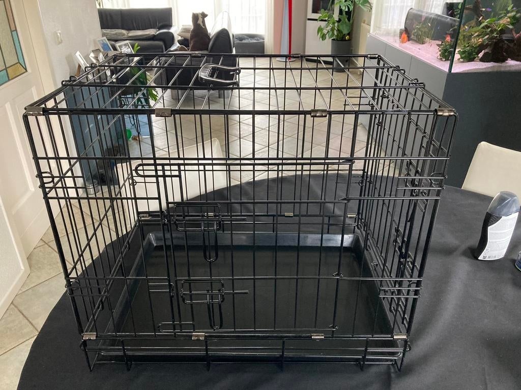 Bench adori premium 2 deurs zwart, Dieren en Toebehoren, Hondenbenches, Ophalen, Zo goed als nieuw