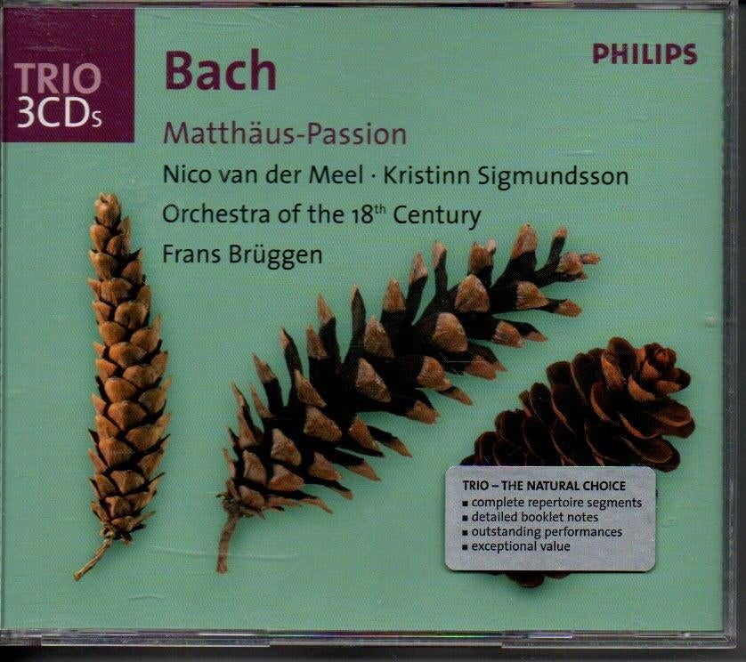 Bach: Matthäus-Passion / Frans Brüggen -3cds, Ophalen of Verzenden, Barok, Zo goed als nieuw, Vocaal