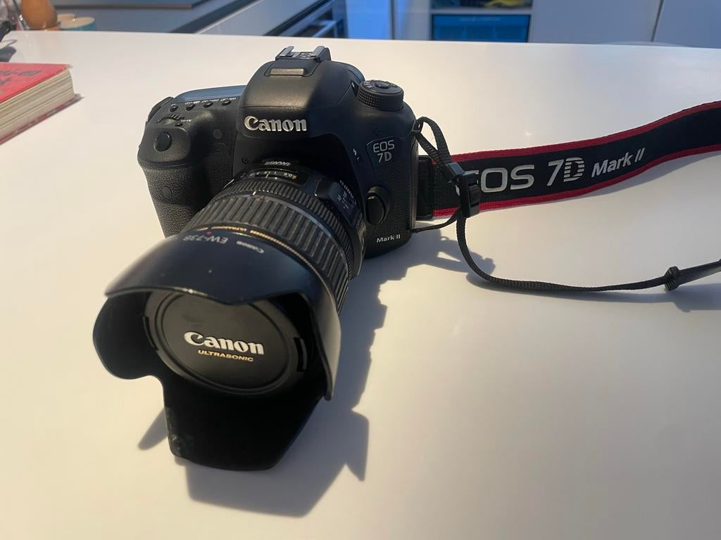 Mega camera set | Canon EOS 7D Mark II, Spiegelreflex, Canon, Zo goed als nieuw, Geen optische zoom