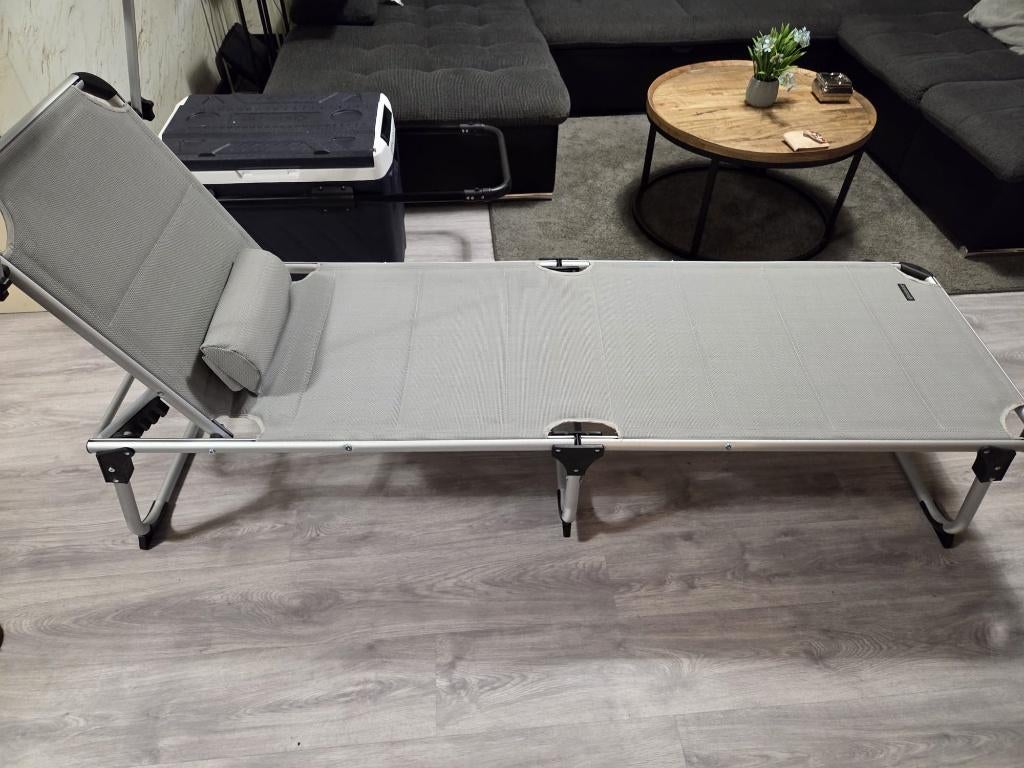 Gloednieuwe Kesser tuinligbed te koop, Ophalen of Verzenden, Nieuw, Metaal, Verstelbaar