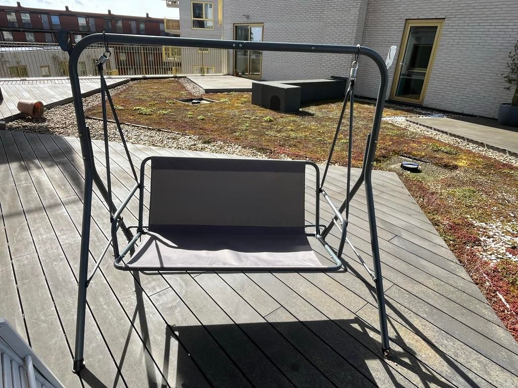 Schommelbank voor buiten, Tuin en Terras, Tuinbanken, Ophalen, Gebruikt, Metaal, Schommelbank