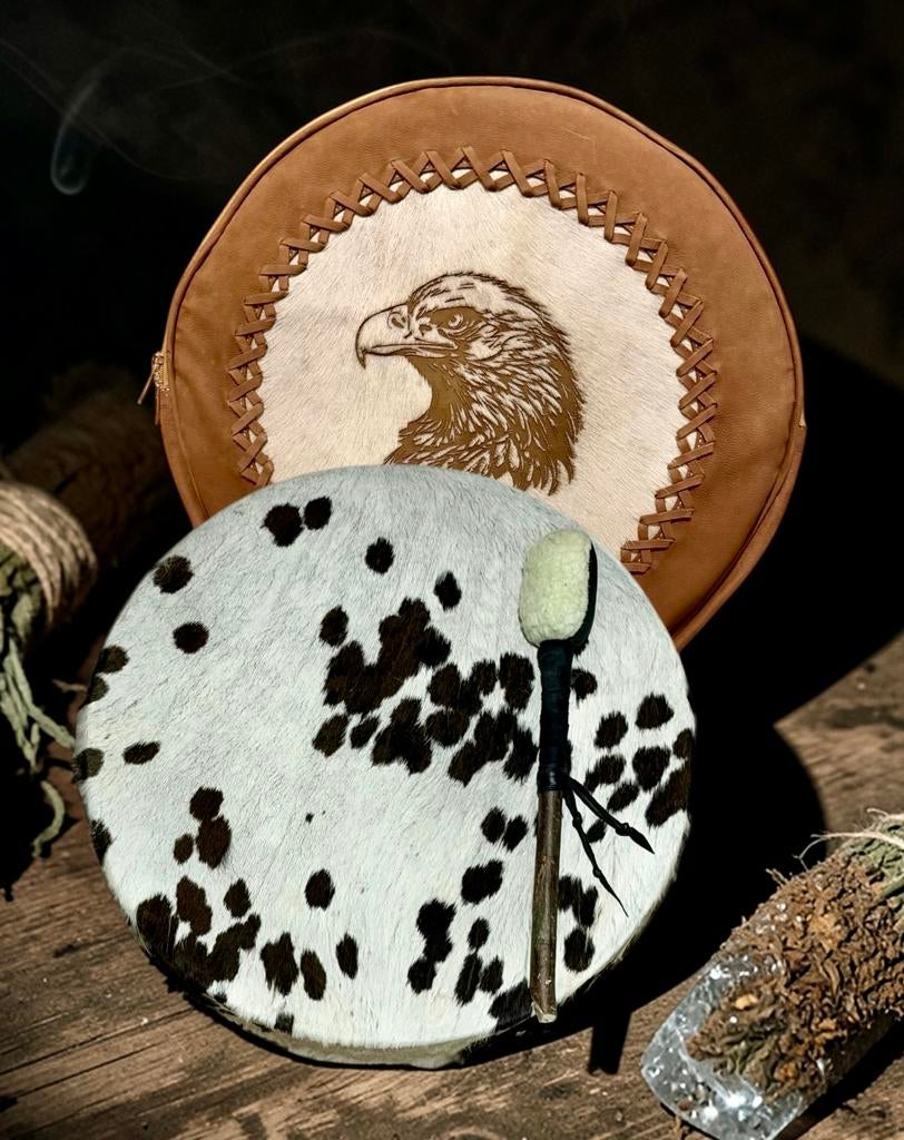 Sjamaan Drum Spirit Muziek Sjamanistische Drum met Touw Handgrepen en Hamers, Multifunctioneel voor Healing en Sound Healing (2