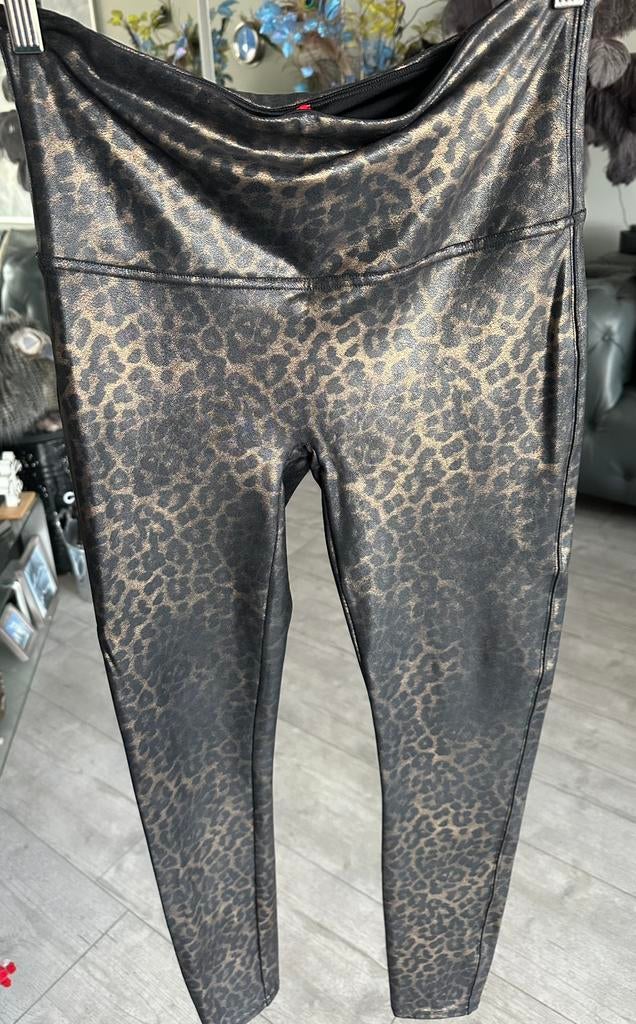 Spanx , panterprint broek/ legging , metallic glans, maat 38, Legging, Overige kleuren, Nieuw, Maat 40/42 (M)
