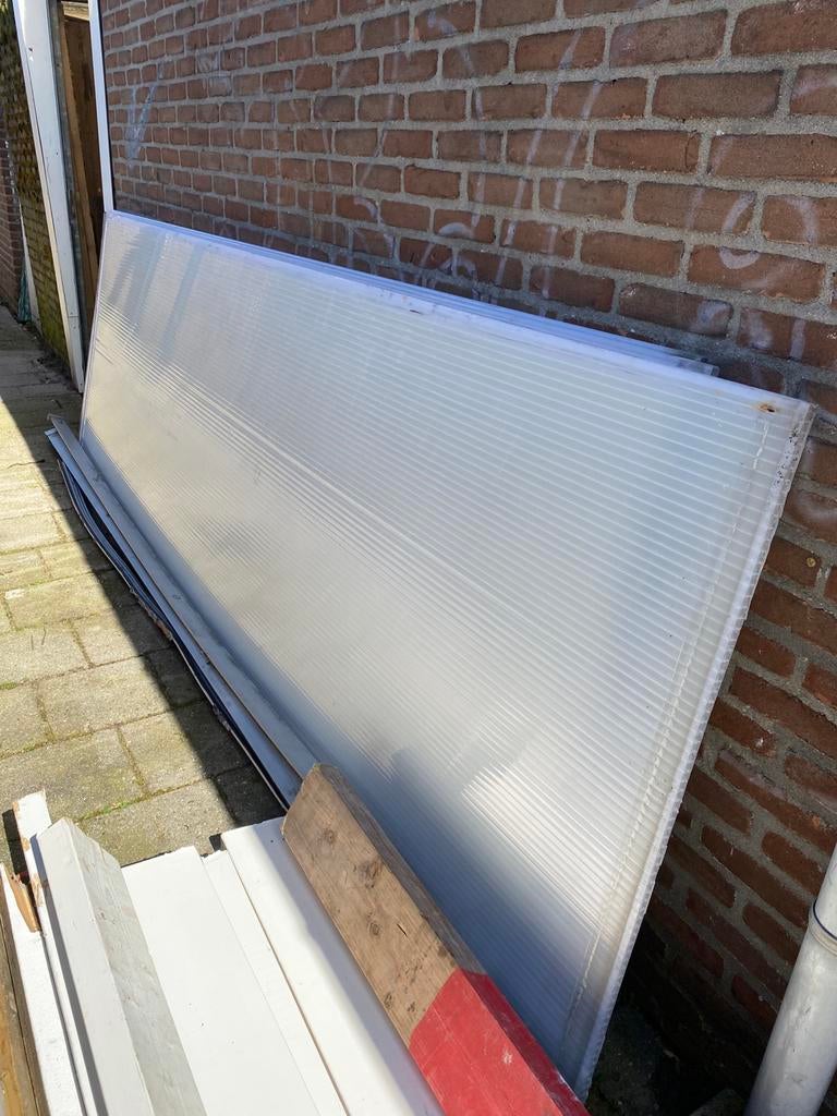 Veranda dak, Tuin en Terras, Ophalen of Verzenden, Zo goed als nieuw, Knikarmscherm