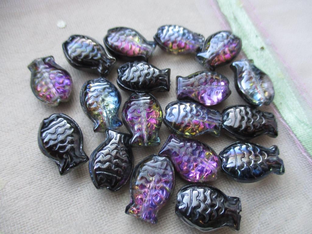 399/ tsjechische crystal vis kralen, Ophalen of Verzenden, Nieuw, Kraal