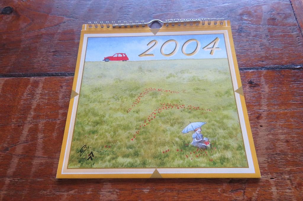 kalender Citroen 2 CV Lelijke Eend 2004, Ophalen of Verzenden, Maandkalender, Zo goed als nieuw