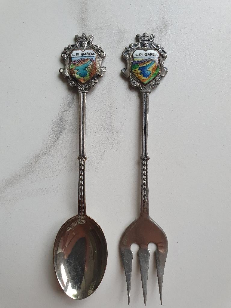 Italie – Lagio Di Garda - Vorkje en lepeltje, Ophalen of Verzenden