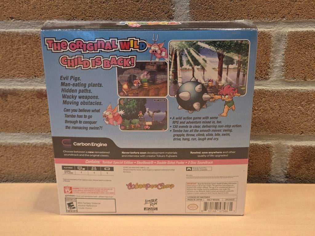 Tomba! Special Edition - Limited Run Games - Nintendo Switch, Nintendo, Support.nintendo.nl, 1 speler, Nieuw