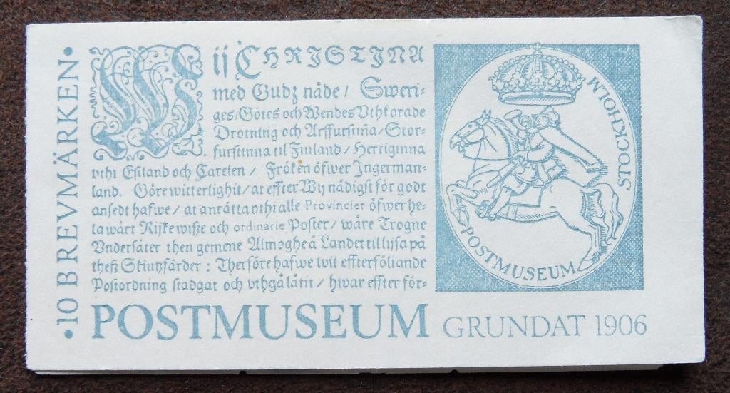 Postzegelboekje Zweden – Postmuseum, Ophalen of Verzenden, Zweden, Postfris