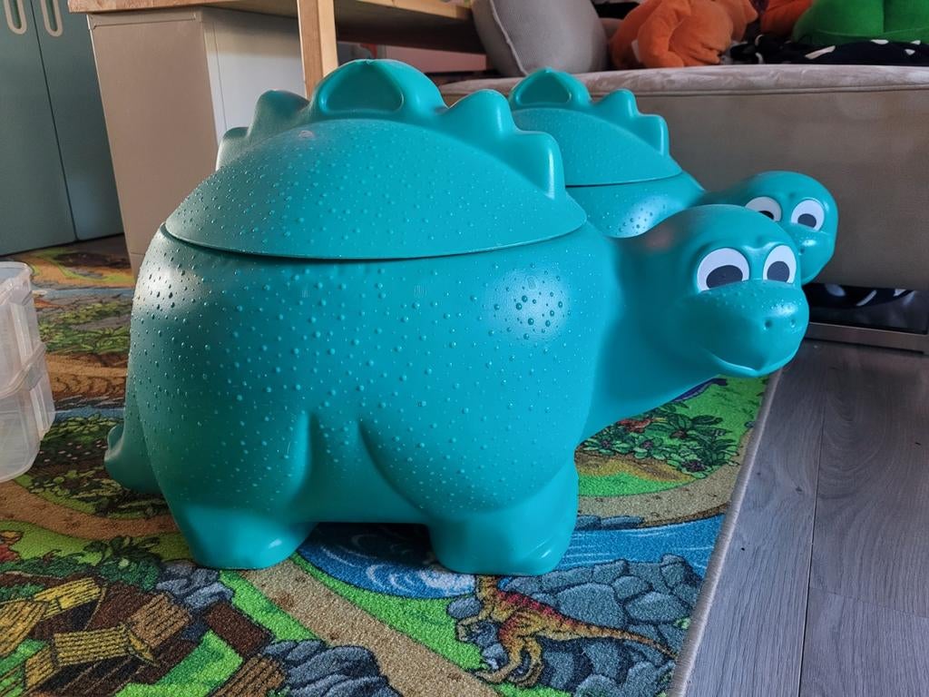 Dinosaurus opbergton curver 2x, Ophalen, Jongen of Meisje