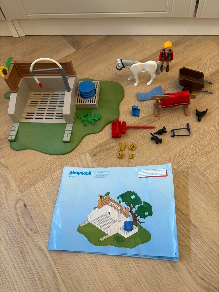 Playmobil 4193 wasbox voor paarden, Kinderen en Baby's, Speelgoed | Playmobil, Ophalen of Verzenden, Zo goed als nieuw