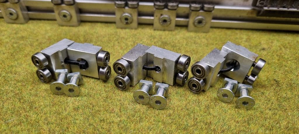 Marklin Rollerbank ( lager rollers ) 3 setjes van 2, Locomotief, Gelijkstroom of Wisselstroom, Analoog, Nieuw