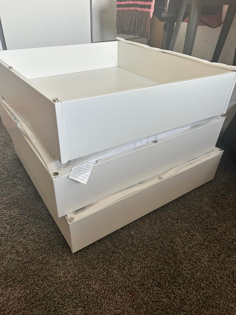 Bedlades ikea, Huis en Inrichting, Slaapkamer | Bedden, Ophalen, 90 cm, Wit, Tweepersoons