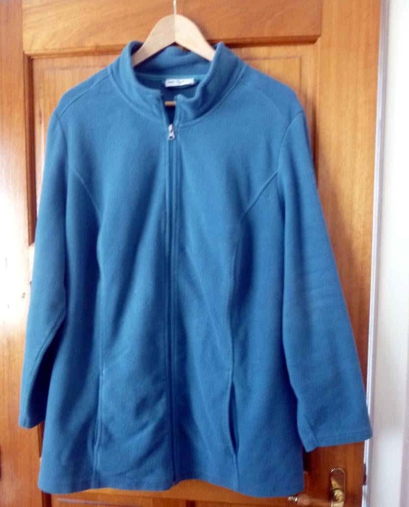 fleece vest - groen - (48), Kleding | Dames, Trui of Vest, Ulla Popken, Ophalen of Verzenden, Gedragen