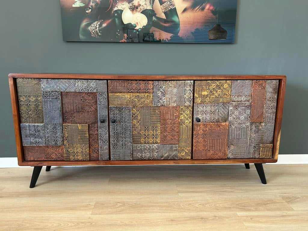 Set! Marbella dressoir en ladekast - ZGAN!, Ophalen, Zo goed als nieuw, 25 tot 50 cm, 150 tot 200 cm