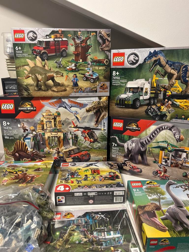 Grote LEGO Jurassic Park/World Collectie - Diverse Sets, Ophalen of Verzenden, Zo goed als nieuw, Complete set, Lego