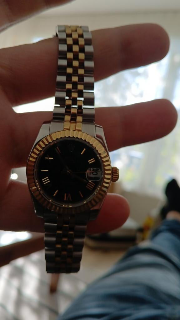 Rolex horloge dames tweekleurig, Ophalen of Verzenden