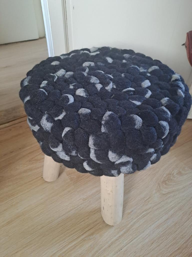 Mooie krukje/ hoker, Minder dan 50 cm, Rond, Nieuw, Minder dan 50 cm