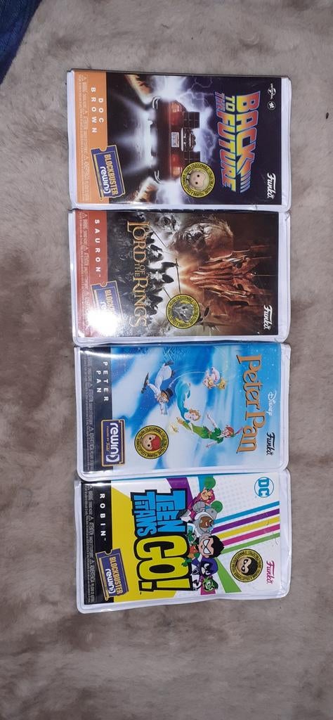 Funko Rewind figuren: Doc Brown, Sauron, Peter Pan, Robin, Verzenden