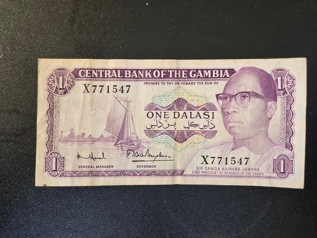 Gambia pick 4g ND 1971-87, Postzegels en Munten, Bankbiljetten | Afrika, Ophalen of Verzenden, Overige landen, Los biljet