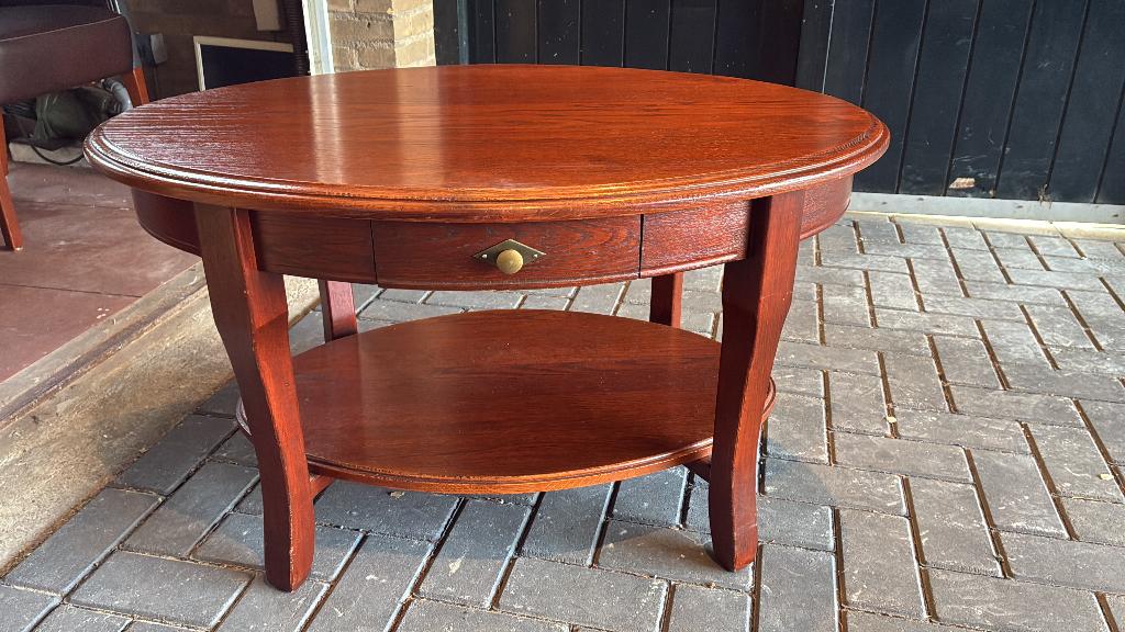 Klassieke salontafel, Ophalen, Gebruikt, 100 tot 150 cm, Klassiek