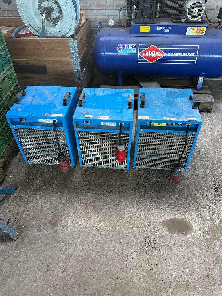 Dryfast dfe95 bouwdrogers bouwkachel 18kw, Doe-het-zelf en Verbouw, Ophalen, Zo goed als nieuw, Afzuiger