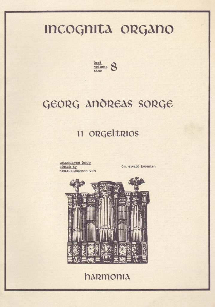 GEORG ANDREAS SORGE - INCOGNITA ORGANO - DEEL 8, Muziek en Instrumenten, Bladmuziek, Ophalen of Verzenden, Gebruikt, Artiest of Componist