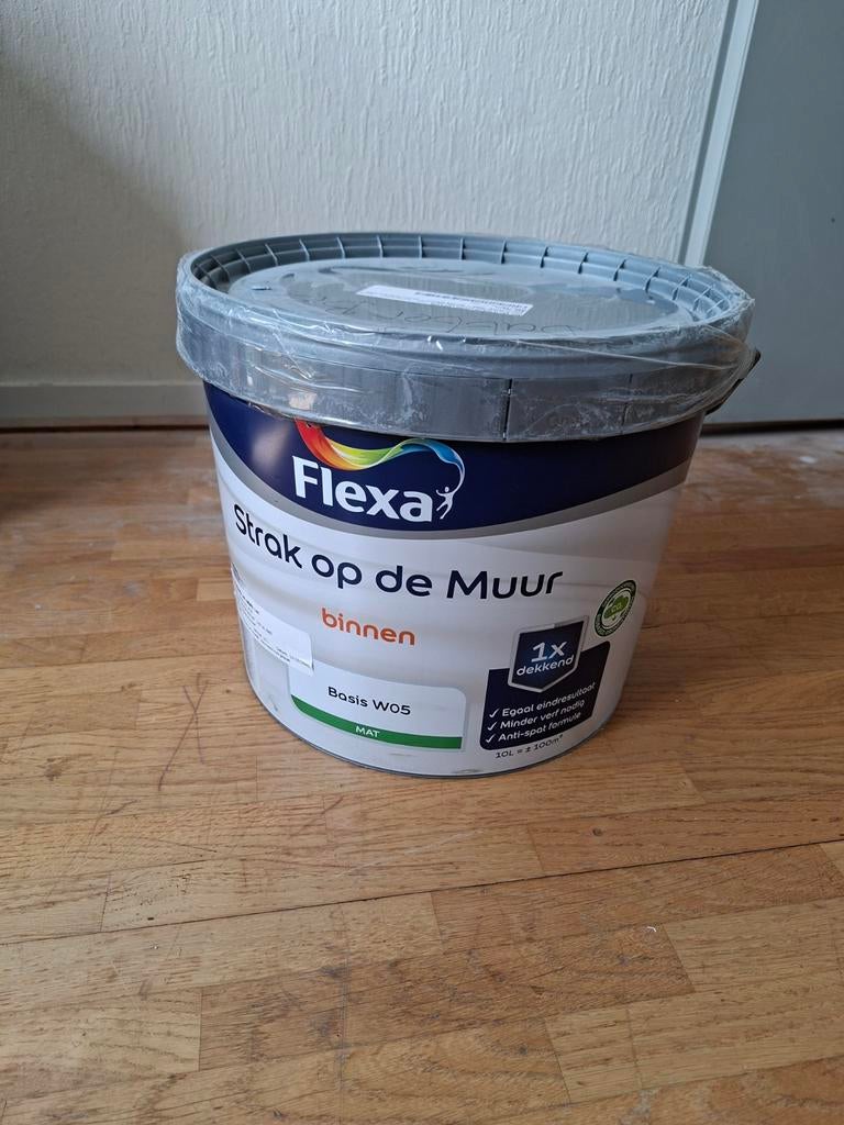 Flexa Strak op de Muur muurverf 10L Butter Biscuit, Ophalen, Nieuw