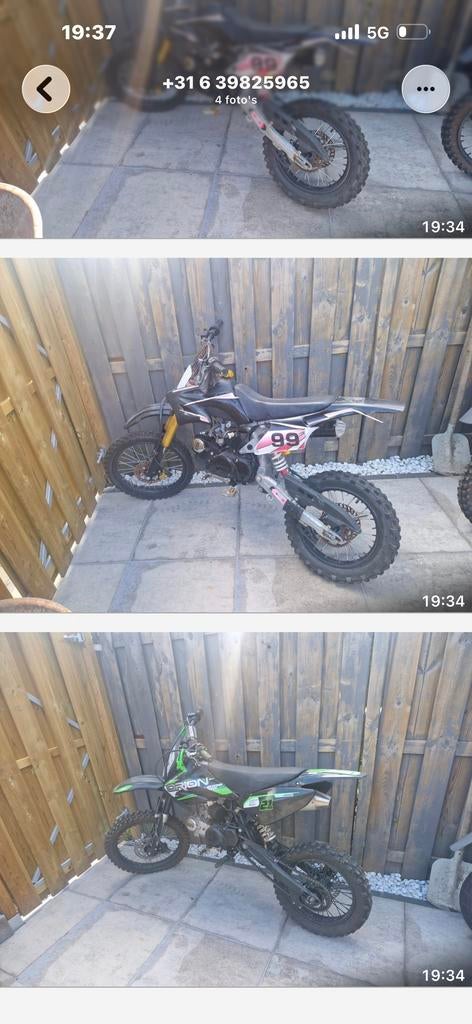 Stoere Crossmotor - Klaar voor avontuur!, Gebruikt, 125 cc, 5 versnellingen, Ophalen