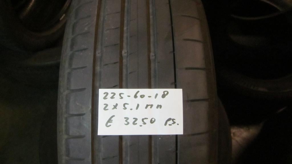 225 60 18 Diverse merken zomerbanden, Auto-onderdelen, Banden en Velgen, 18 inch, Gebruikt, Ophalen of Verzenden, Band(en)