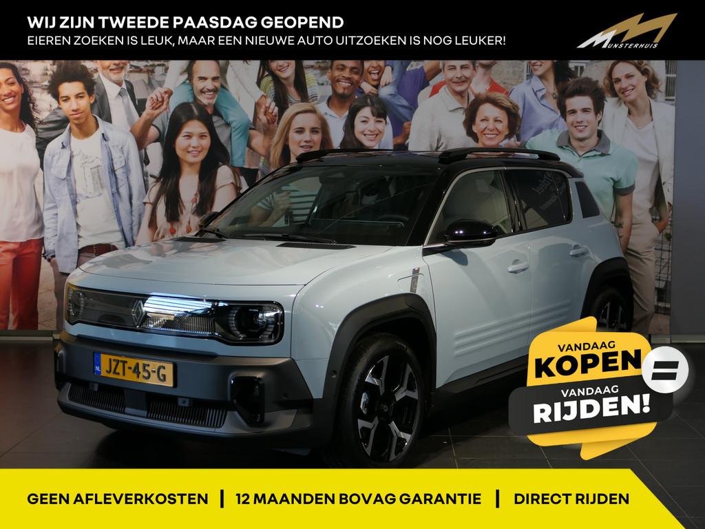 Renault 4 comfort range techno 52 kWh - NIEUW! - Elektrische, Adaptive Cruise Control, Gebruikt, 150 pk, Blauw