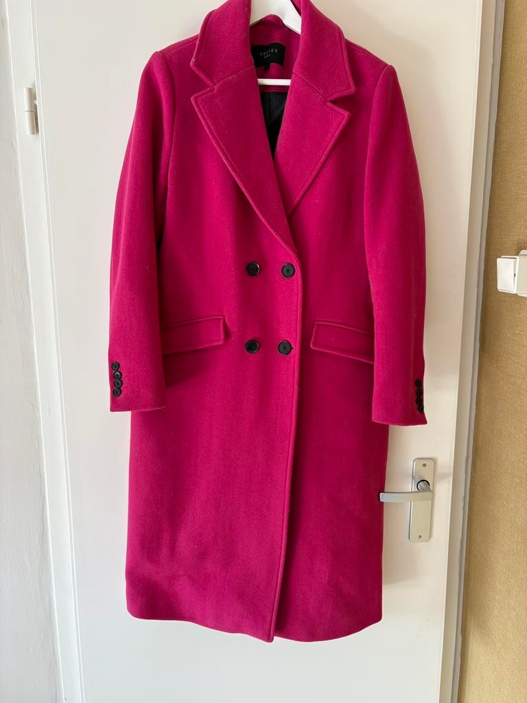 Wollen jas, Ophalen of Verzenden, Zo goed als nieuw, Roze