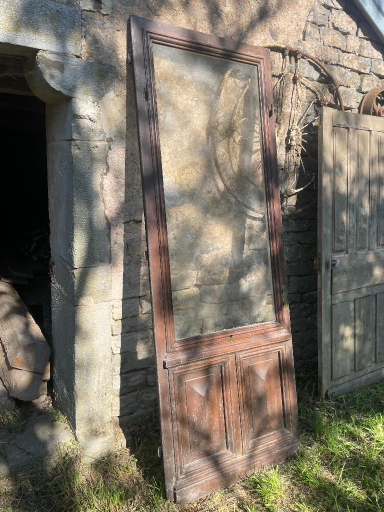 antieke eiken buitendeur Frankrijk, Doe-het-zelf en Verbouw, Deuren en Horren, Ophalen, Gebruikt, 120 cm of meer, Buitendeur