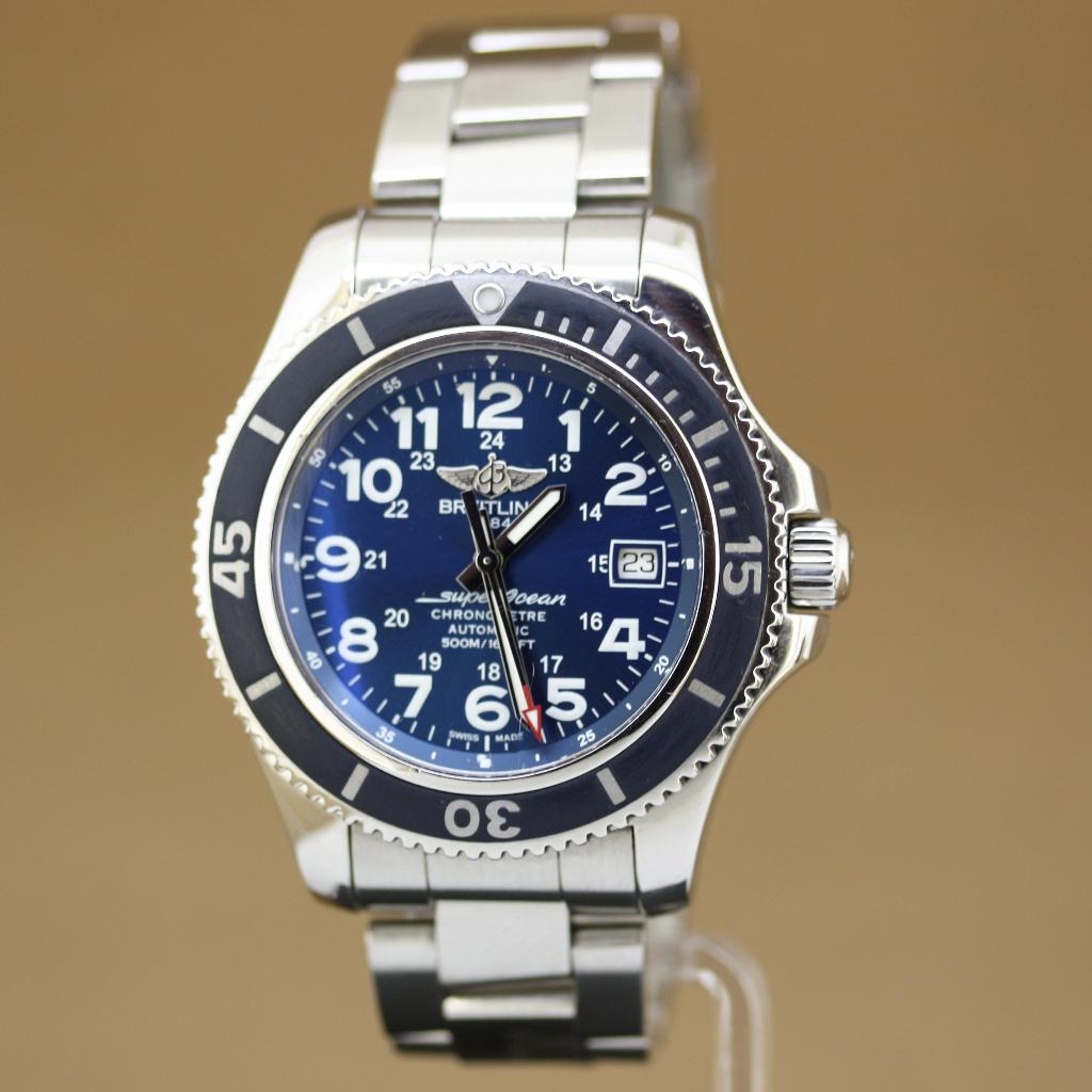 Breitling Superocean II 42 Ref. A17365, Staal, Gebruikt, Staal, Breitling