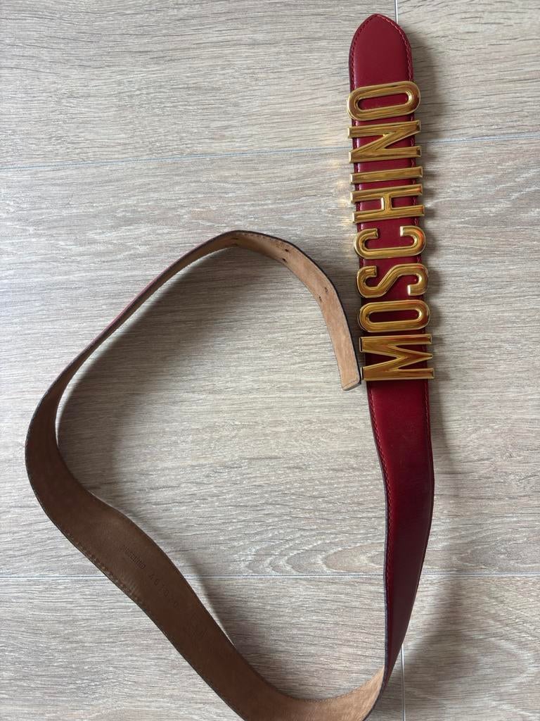 Moschino riem, Minder dan 80 cm, Echt leder, Tailleriem, Ophalen of Verzenden