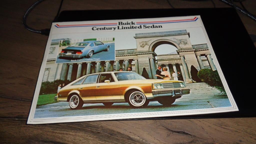 Folder BUICK CENTURY LIMITED SEDAN, Verzenden, Zo goed als nieuw, Overige merken