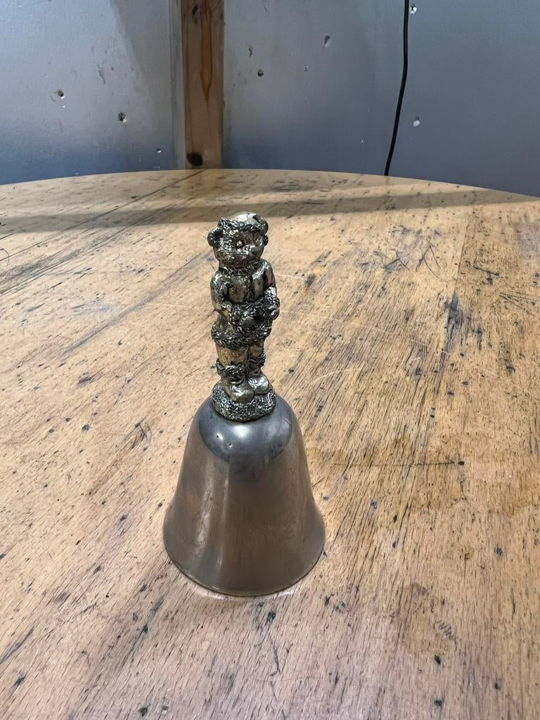 Te koop tafelbel met beertje tafelbel antieke tafelbel, Antiek en Kunst, Ophalen of Verzenden