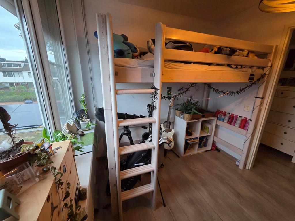 Halfhoogslaper en hoogslaper merk flexa, Ophalen, Gebruikt, Halfhoogslaper