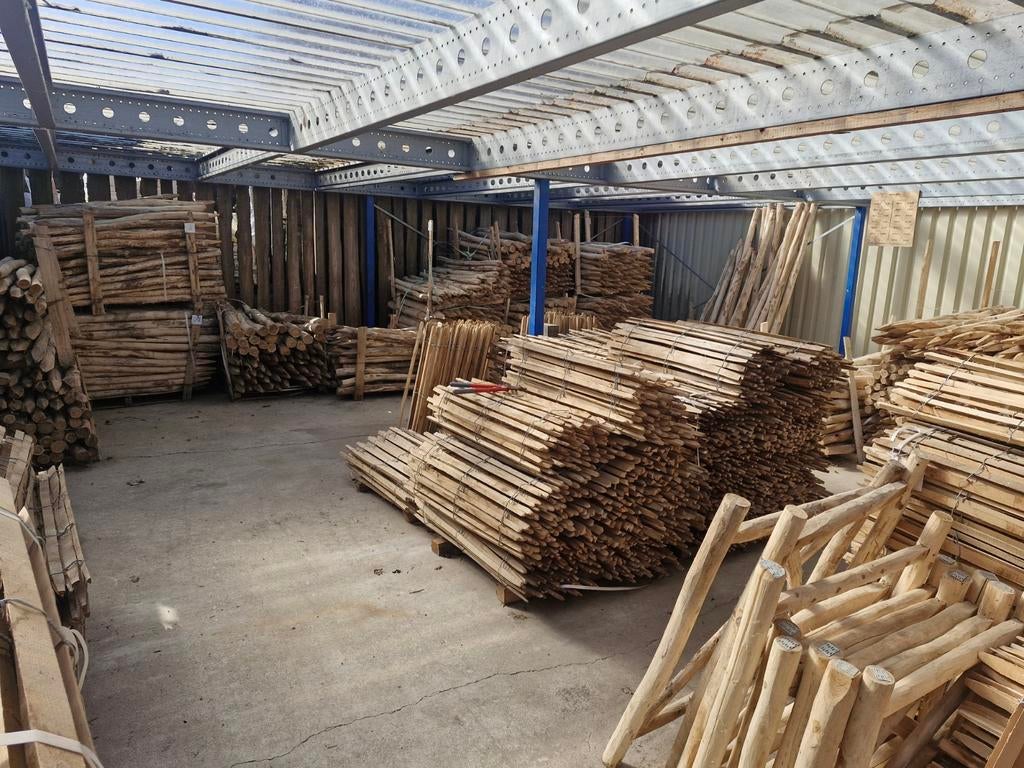 Frans hekwerk Engels hekwerk kastanje hout robinia hout, Met poort, Nieuw, Ophalen of Verzenden, Tuinhek