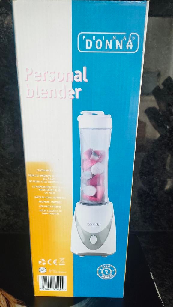Prima Donna Personal Blender - Nieuw in doos!, Witgoed en Apparatuur, Blenders, Ophalen of Verzenden, Nieuw, Blender