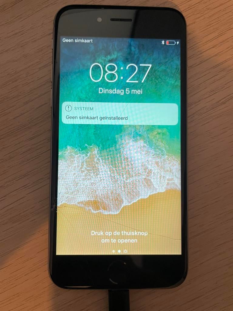 Iphone 6, Ophalen of Verzenden, Gebruikt, Zwart, 64 GB