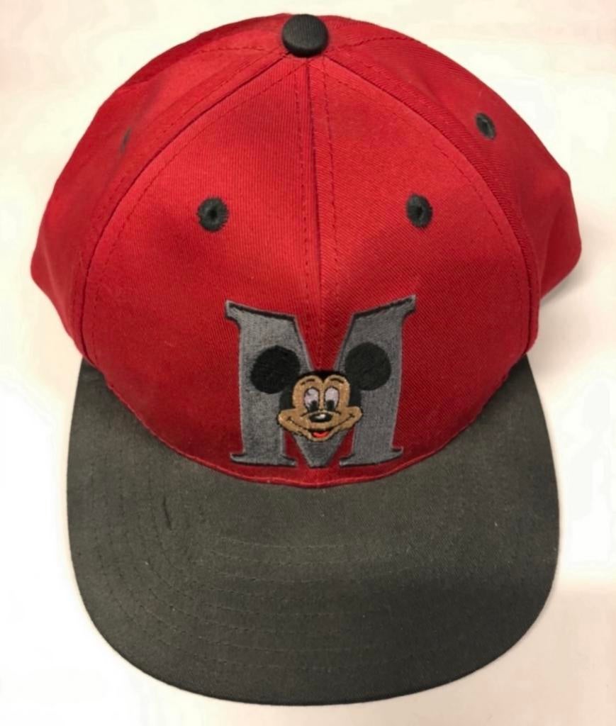 MICKEY MOUSE  RED/BLACK  BASEBALL CAP, Ophalen of Verzenden, Mickey Mouse, Zo goed als nieuw, Kleding of Textiel
