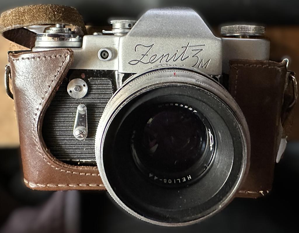 Zenit 3m camera met lens helios 44 58mm f=2 werkend, Ophalen, Gebruikt, Compact, Overige Merken