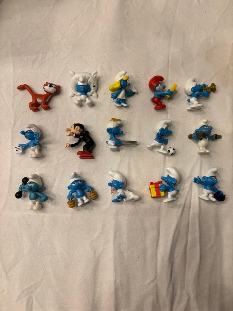Albert Heijn AH Smurfen Figuren Collectie 15 stuks Peyo!, Verzamelen, Smurfen, Zo goed als nieuw, Poppetje, Figuurtje of Knuffel